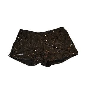 Esti Couture Black Sequin Shorts Women’s Small Party Club Festival
